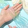 10 Strands Transparent Gradient Color Glass Beads Strands GLAA-CJ0002-09B-4
