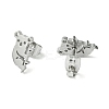 Non-Tarnish Cute Little Animal Theme 304 Stainless Steel Stud Earrings EJEW-B041-02I-P-2