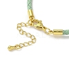 3MM Braided Round Imitation Leather Cord Bracelet Making MAK-S075-01G-K-2