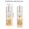 Transparent Glass Bottle Pendants GLAA-SC0001-11-2