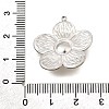 Flower 304 Stainless Steel Pendants STAS-M123-01PG-3
