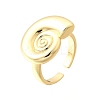 Brass Cuff Rings for Women RJEW-F184-08G-G-2