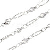 Non-Tarnish 304 Stainless Steel Link Chain CHS-H028-07B-P-1