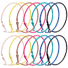 7Pairs 7 Colors 201 Stainless Steel Big Huggie Hoop Earrings EJEW-DC0001-09-1