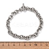 Tarnish Resistant 304 Stainless Steel Cable Chain Bracelets BJEW-G618-04P-3