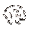Gunmetal Plated Alloy Letter Pendants LS-PALLOY-J718-01B-J-1