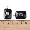 Natural Obsidian Pendants LS-G-I391-03G-12-3