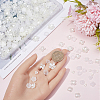 SUNNYCLUE 600PCS 6Style ABS Plastic Imitation Pearl Bead Caps OACR-SC0001-30-3