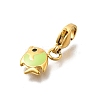 Fish 304 Stainless Steel Enamel Pendant Decorations STAS-R159-48G-05-2