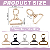 10Pcs 5 Colors Zinc Alloy Swivel Clasps FIND-ME0002-66-2