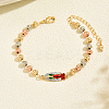Elegant Brass Link Chain Bracelets XP3569-3