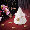 6Pcs Rack Plating Brass Micro Pave Cubic Zirconia Pendants KK-BBC0009-57-4