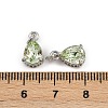 Brass Pave Cubic Zirconia Pendants KK-L240-05P-04-3