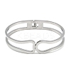 Non-Tarnish 304 Stainless Steel Hollow Hinged Bangles BJEW-Q348-01P-2