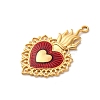 304 Stainless Steel Enamel Pendants STAS-D362-01G-03-2