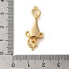 Brass Micro Pave Clear Cubic Zirconia Fold Over Clasps KK-S382-14G-01-3