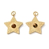 Natural Tiger Eye Star Pendants STAS-Q333-01G-01-1