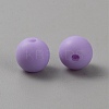 Acrylic Frosted Round Beads FACR-WH0001-06A-01-2