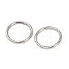 Tarnish Resistant 304 Stainless Steel Saw Cut Open Jump Rings STAS-N015-04-10x1mm-1