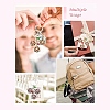 Snowflake Alloy Rhinestone Keychain KEYC-YW00108-01-6