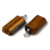 Natural Tiger Eye Pendants G-H286-05P-03-2