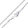 Non-Tarnish 304 Stainless Steel Cable Chains Necklace for Men Women NJEW-N050-A02-S20-2