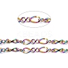 Ion Plating(IP) 304 Stainless Steel Figaro Chains CHS-I001-09MC-01-1