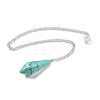 Natural & Synthetic Gemstone Cone Pointed Dowsing Pendulums G-A249-03S-2