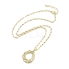 Brass Pendant Necklaces NJEW-B101-04G-02-2