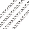 Non-Tarnish 3.28 Feet 304 Stainless Steel Curb Chains X-CHS-Q001-22-1