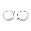 Tibetan Style Alloy Pendants Cabochon Settings PALLOY-N178-12AS-E-2