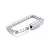Non-Tarnish 304 Stainless Steel Screw Carabiner Lock Charms STAS-K213-11P-2