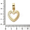 Brass Pave Clear Cubic Zirconia Pendants KK-H519-13G-3