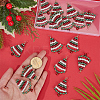 20Pcs Baking Paint Pearlized Glass Pearl Pendants FIND-SC0020-38-7