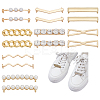 8 Styles Alloy Shoe Lace Decoration FIND-WR0012-34-1