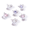 6Pcs 3 Colors Rack Plating Alloy Rhinestone Pendants FIND-TA0005-40-1