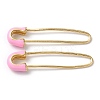 Rack Plating Real 18K Gold Plated Brass Enamel Brooch Pin Findings KK-M254-01G-04-1