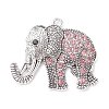 Tibetan Style Alloy Rhinestone Big Pendants LS-ALRI-L048-30AS-1