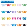 80Pcs 20 Colors Eco-Friendly Plastic Baby Pacifier Holder Clip KY-PH0007-03-2