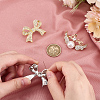 3Pcs 3 Styles Zinc Alloy Rhinestone Brooches for Backpack Clothes JEWB-AR0001-17-3