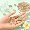 60G 6 Styles Metal Enlaced Transparent Acrylic Beads MACR-YW0003-43-4