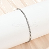 304 Stainless Steel Wheat Chain Bracelets for Unisex BJEW-K282-01A-P-1