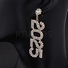 Brass Rhinestone Stud Earrings LS-EJEW-Q012-01G-5