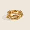 304 Stainless Steel Finger Rings for Women GN6339-1