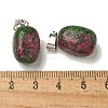 Dyed Natural Marble Pendants G-Z067-03P-05-4