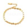 304 Stainless Steel Oval Link Chains Bracelet for Men Women BJEW-G640-05G-1