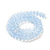 Baking Paint Transparent Glass Beads Strands DGLA-A034-J8MM-D01-2