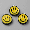 Opaque Resin Enamel Pendants LS-RESI-WH0036-20A-2