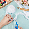 1Pc Double Layer Pleated Lace Ribbon OCOR-BC0007-97B-3