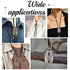 8Pcs 2 Colors Alloy Bolo Tie Slide Charms FIND-GO0003-86-5